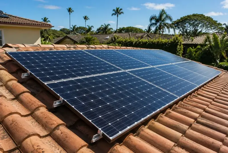 Installation de panneaux solaires à Sainte-Pexine